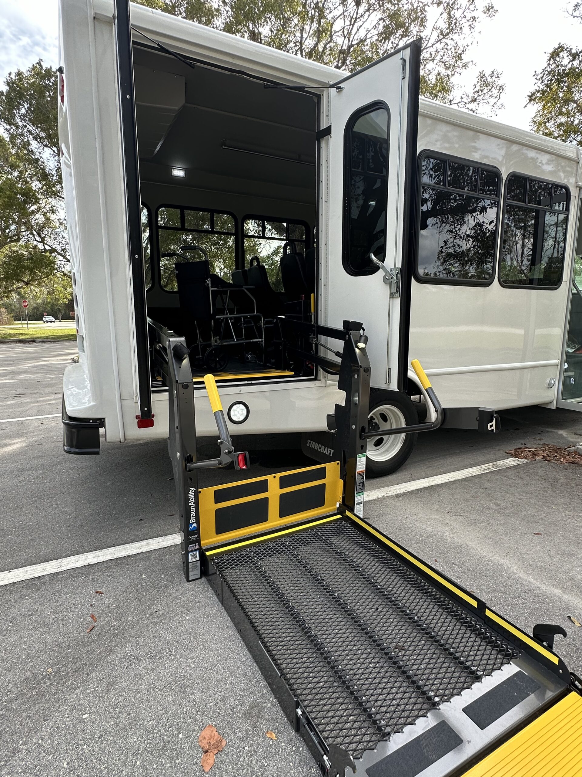 a bus that is parked on the side of a road